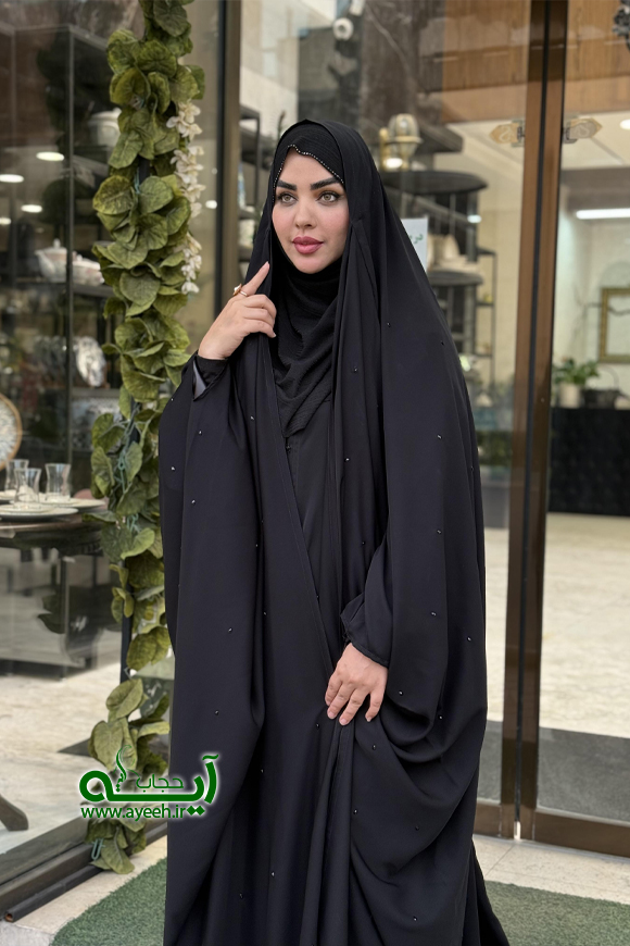 چادر نگین دوزی شده باران ، پارچه ندا اعلا